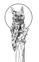 Green Eyed Owl
